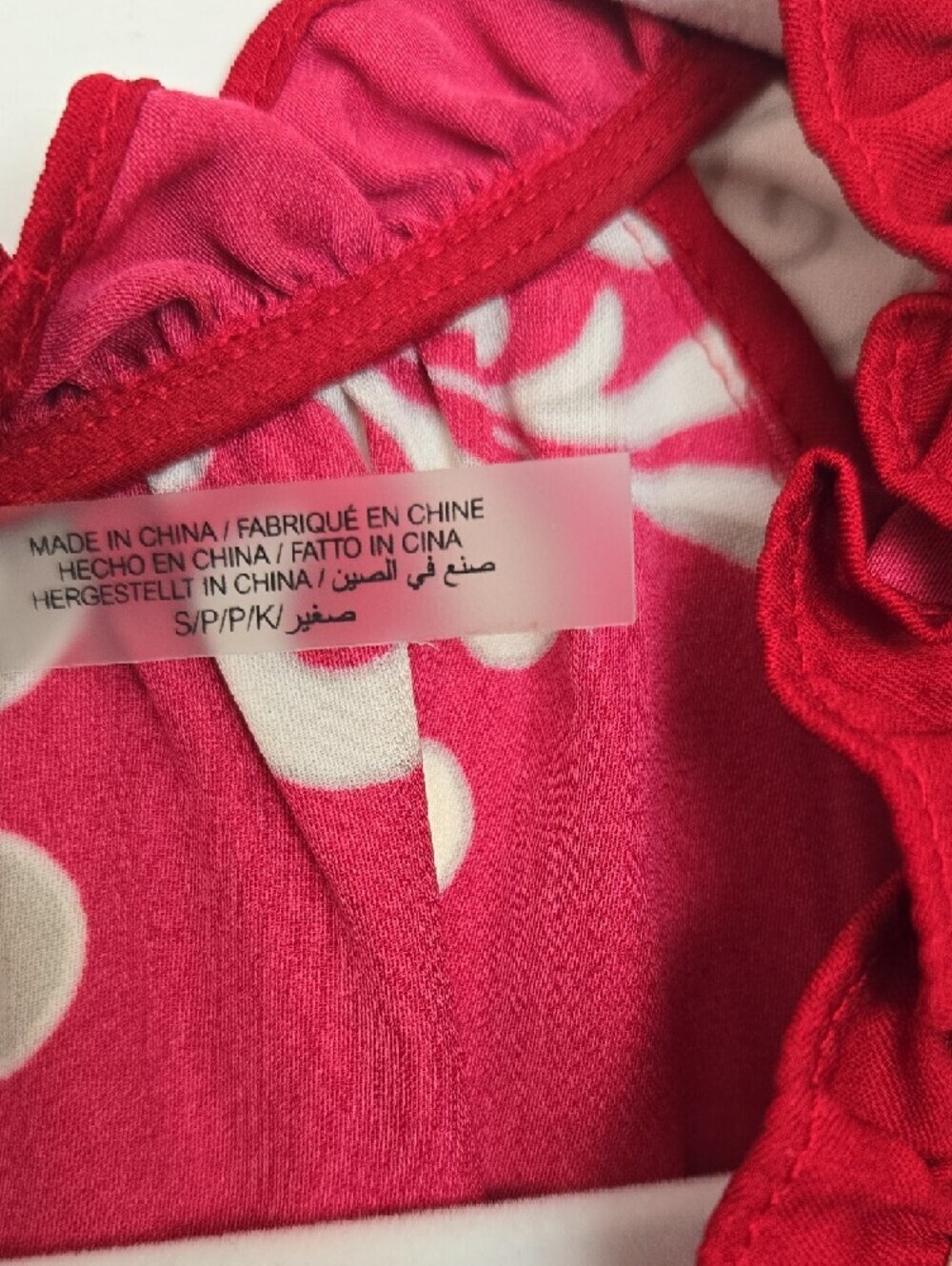 Alice + Olivia Red Oversized Boho Chic Flowy Feminine Blouse Designer Small - Picture 3 of 6